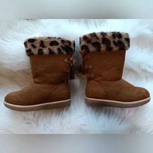 Faux Fur Girl's Boot, Size 12M Adorbs